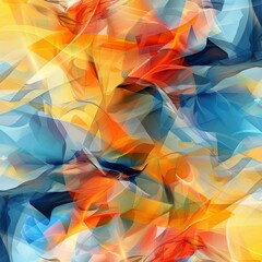Abstract Colorful Geometric Design