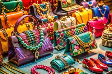 Fototapeta premium Stylish luxury accessories for modern fashion lovers showcasing elegance and sophistication in design and craftsmanship