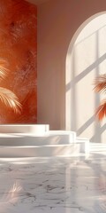 Fototapeta premium Modern Minimalist Interior Design Display