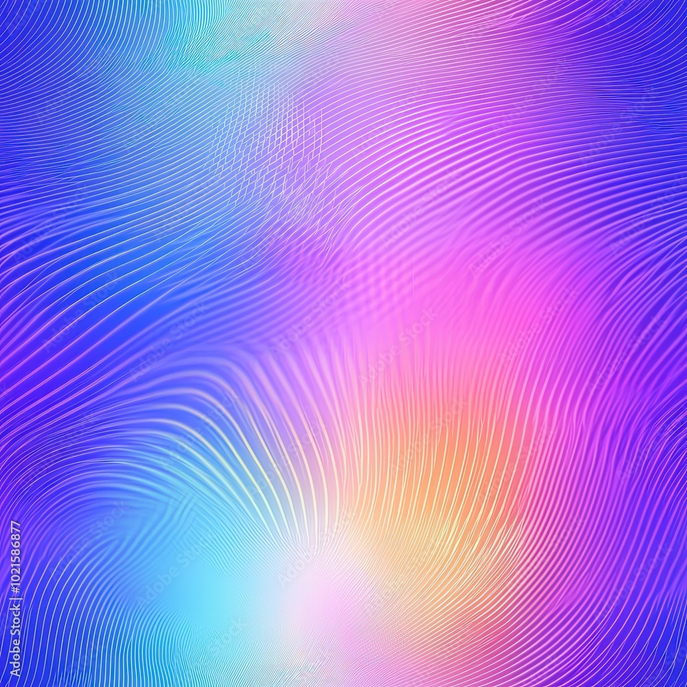 Aufkleber minimalist wavy abstract flowing pattern design, seamless pattern