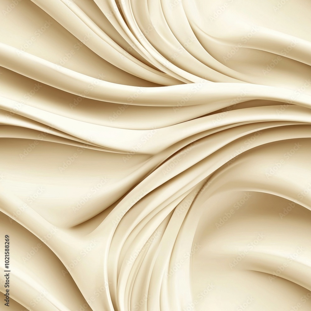 Poster soft minimalist abstract flowing lines and curves, seamless pattern