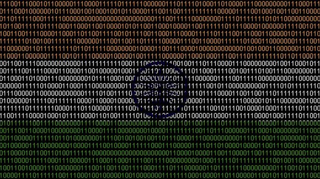 Binary code on flag of India. Program source code or Hacker concept on Indian flag. India digital technology security, hacking or programming