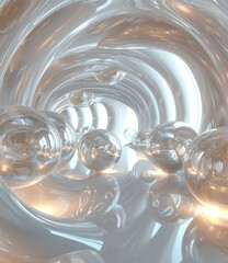 Abstract Futuristic Architectural Interior Design
