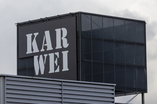 Karwei store logo. Everything for odd jobs and furnishing. The decorative DIY store. Everything for your interior. Has been around since 1975. Utrecht, the Netherlands. 11 January 2023.