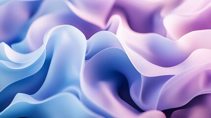 Fototapeta premium Abstract background with blue and purple wavy shapes, digital art, fluid design, modern design