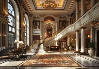 Fototapeta premium Grand Luxury Architectural Interior Design