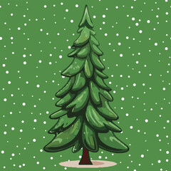 Illustration vector of Christmas trees