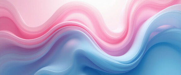 Fototapeta premium Abstract Pink and Blue Waves, Fluid Background, Website Banner