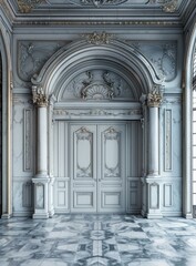 Fototapeta premium Elegant Palace Interior Design Illustration