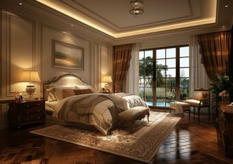 Elegant and Luxurious Bedroom Interior Design