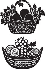 basket with vegetables