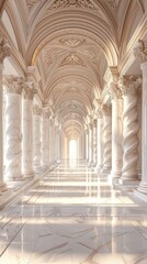 Obraz premium Elegant Architectural Interior Design Corridor