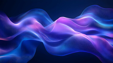 Obraz premium Abstract Background with Wavy Lines in Blue and Purple Hues