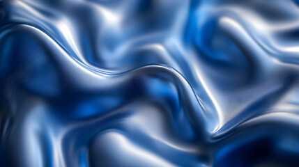Obraz premium Abstract Blue Wavy Background Illustration