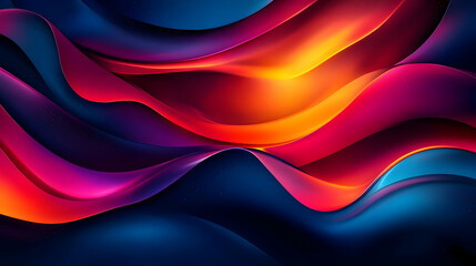 Abstract Background with Wavy Lines and Vibrant Colors