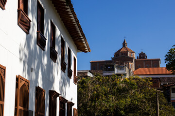 Beautiful streets of the Heritage Town of Jerico located in the Department of Antioquia in Colombia.