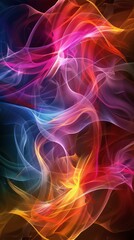 Fototapeta premium Abstract Colorful Flowing Forms