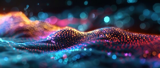 Vibrant Technological Advancements in Digital Patterns