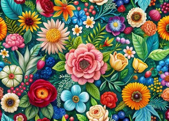 Vibrant Floral Patterns and Designs for Creative Projects and Nature Inspired Artwork Backgrounds