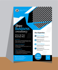 Unique Professional Business Flyer Design Template.