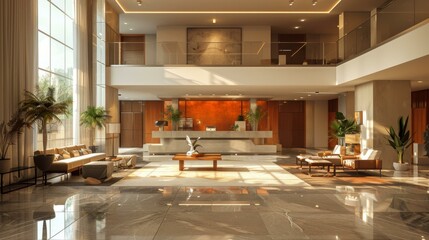 Modern Hotel Lobby Interior Design