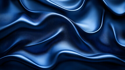 Obraz premium Abstract Blue Draped Fabric Background