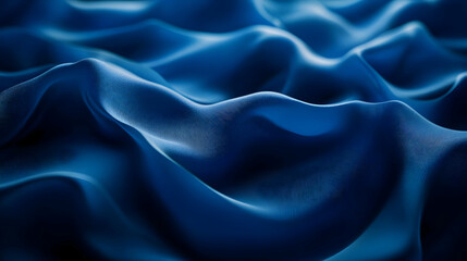 Obraz premium Abstract 3D Blue Wavy Background