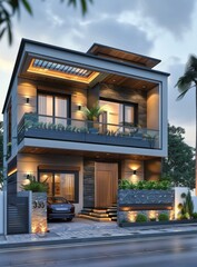 Modern Architectural Design Exterior of a House