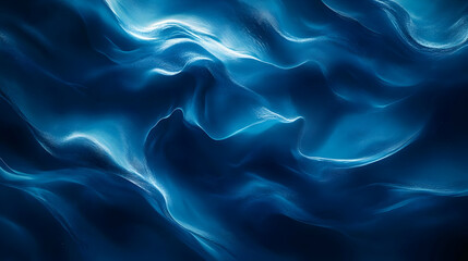 Obraz premium Abstract Blue Wavy Background Illustration