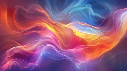 Obraz premium Abstract Colorful Flowing Patterns