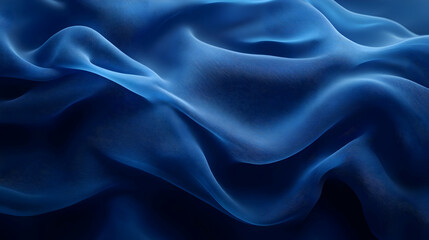 Obraz premium Abstract Blue Background with Wavy Lines