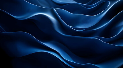 Obraz premium Abstract Blue Waves 3D Background