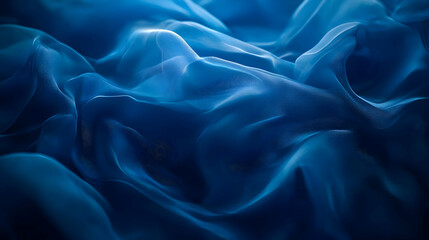 Fototapeta premium Abstract Blue Fabric Background