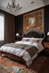 Luxury Bedroom Interior Design Illustration
