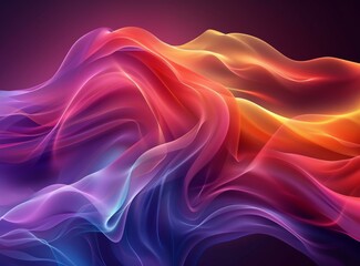 Obraz premium Abstract Colorful Flowing Fabric Design