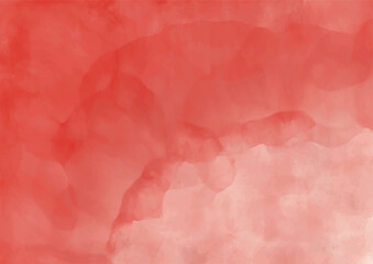 Pastel soft light coral red minimalist watercolor splash background wallpaper images. Faded tone pale red abstract watercolor  texture. Parchment paper vintage  grunge paint aquarelle red watercolour 