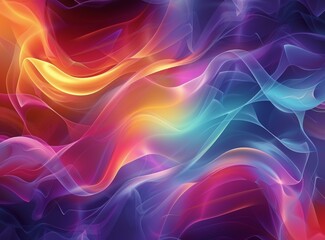 Obraz premium Abstract Colorful Flowing Lines