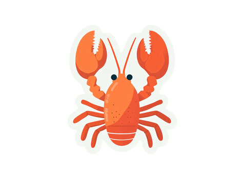 recommend clip art: a cartoon of a lobster