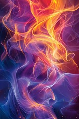 Fototapeta premium Abstract Colorful Flowing Energy