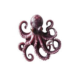 Obraz premium Octopus on white background. 