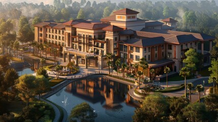 Luxury Retirement Community by the Lake