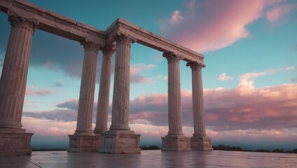 Naklejka premium ruined temple of the Greek gods