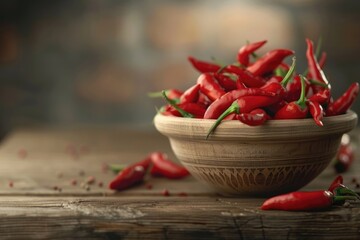 red hot chili peppers in a bowl
