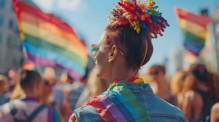 Obraz premium Celebrating Diversity at a Colorful Gathering Event