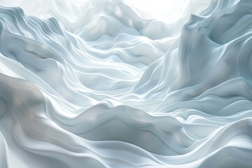 Obraz premium Abstract Flowing Light Fabric Design