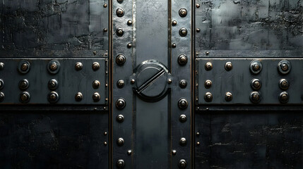 Abstract Industrial Background with Metal Texture and Rivets