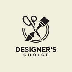 Fototapeta premium Designer Choice logo, illustration, symbol, sign, food, restaurant, business,