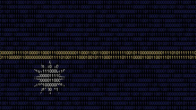 Binary code on flag of Nauru. Program source code or Hacker concept on Nauruan flag. Nauru digital technology security, hacking or programming