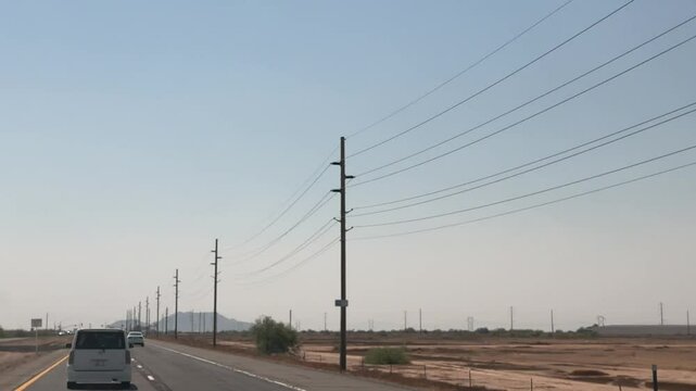 Arizona aus dem Autofenster