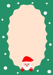크리스마스 겨울 산타배경 일러스트